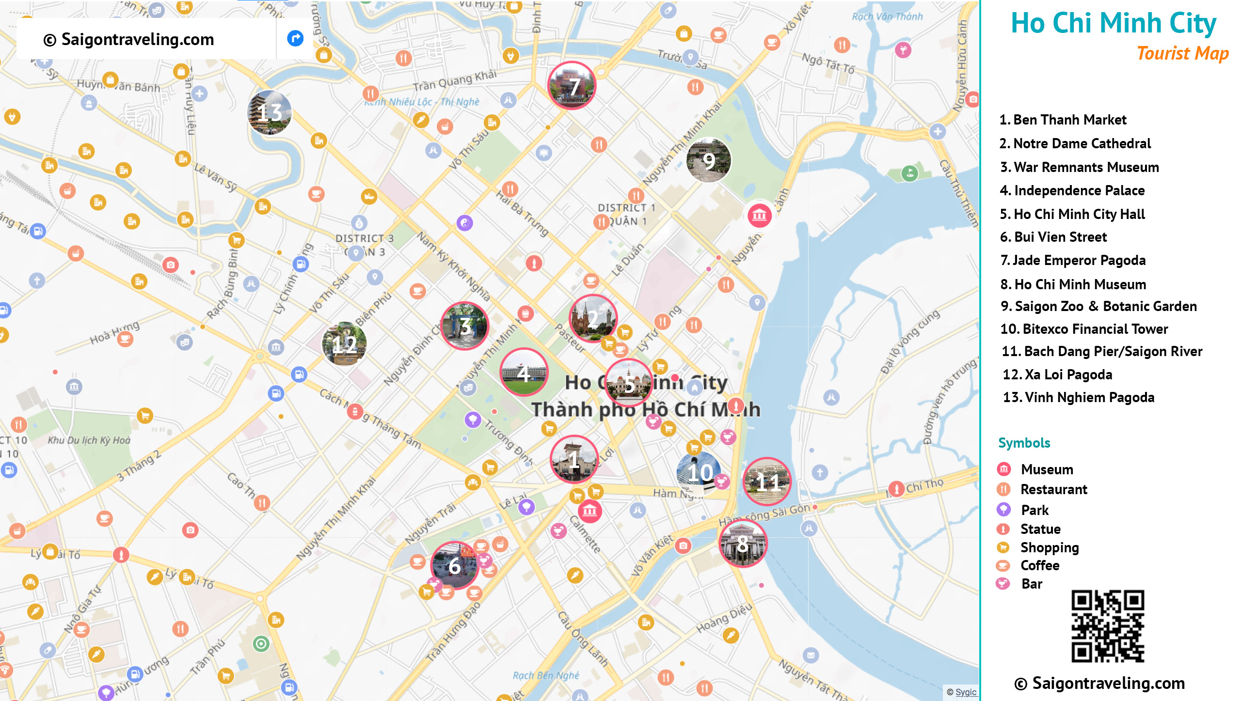 hcmc tourist map